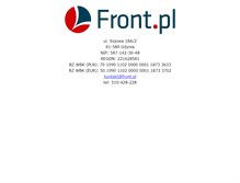Tablet Screenshot of front.pl