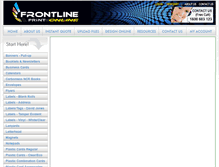 Tablet Screenshot of front.com.au